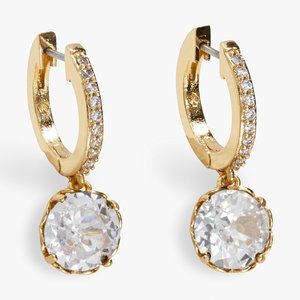 Kate Spade New York That Sparkle Pavé Mini Hoops in Gold (New)